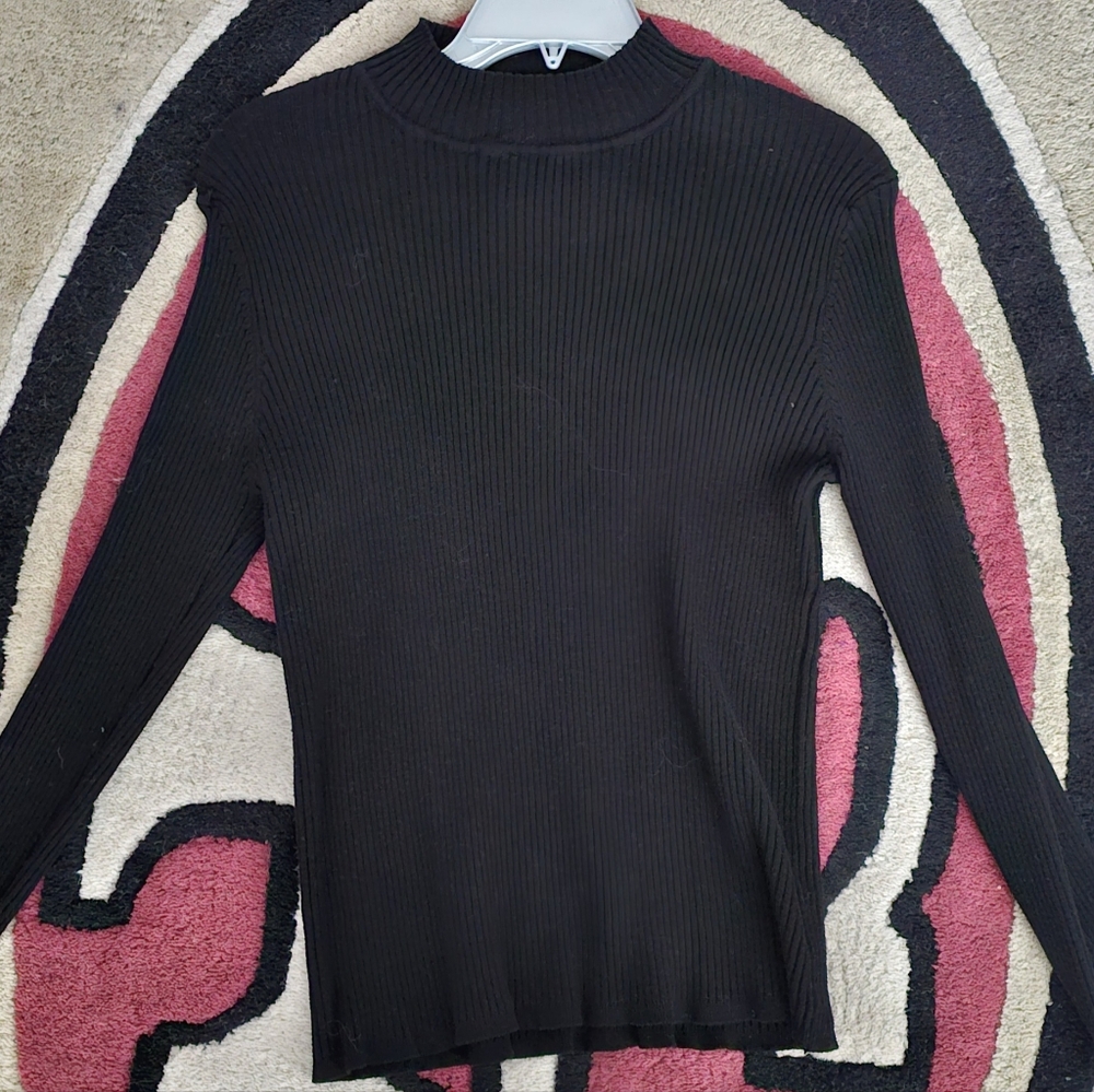 Black High Neck Top